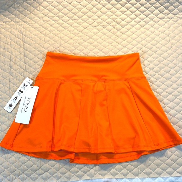 VOGO GOLF & Tennis Skirt. Size Small. Spicy Orange. New. 8% Spandex. - Picture 1 of 6